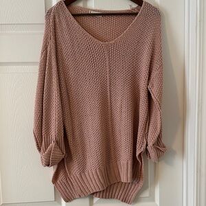 Knit Sweater in Soft Pink